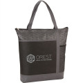 Chrome Non-Woven Zipper Convention Tote
