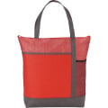 Chrome Non-Woven Zipper Convention Tote