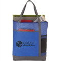Chrome Non-Woven Zipper Convention Tote