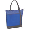 Chrome Non-Woven Zipper Convention Tote