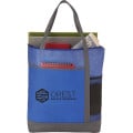 Chrome Non-Woven Zipper Convention Tote