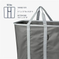 CleverMade® 2-PACK Structured Collapsible Laundry Caddy Bag