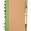 5" x 7" Eco Spiral Notebook with Pen