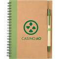 5" x 7" Eco Spiral Notebook with Pen