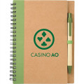 5" x 7" Eco Spiral Notebook with Pen