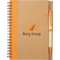 5" x 7" Eco Spiral Notebook with Pen