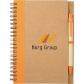 5" x 7" Eco Spiral Notebook with Pen