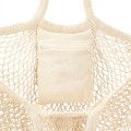 Riviera Cotton Mesh Market Bag w/Zippered Pouch