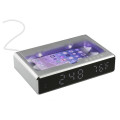 UV Sanitizer Desk Clock with Wireless Charging