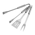 3 Piece Stainless Steel BBQ Tool Set in Zipper Pouch