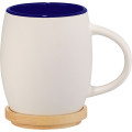 Hearth Ceramic Mug with Wood Lid/Coaster 15oz