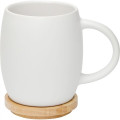 Hearth Ceramic Mug with Wood Lid/Coaster 15oz