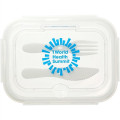 1000ML Glass Food Storage with Utensils