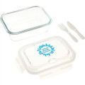 1000ML Glass Food Storage with Utensils