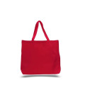 Canvas Jumbo Tote 20" W x 15" H x 5" Gusset Bag