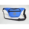 600D Polyester Fanny Pack w/ 3 Zippers (12.8"W X 5"H X 2"D)