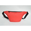 600D Polyester Fanny Pack w/ 3 Zippers (12.8"W X 5"H X 2"D)