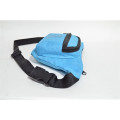 600D Polyester Fanny Pack w/ 3 Zippers (12.8"W X 5"H X 2"D)