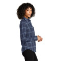 Port Authority Ladies Long Sleeve Ombre Plaid Shirt 4.6 oz.