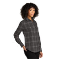 Port Authority Ladies Long Sleeve Ombre Plaid Shirt 4.6 oz.