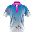 Women's 75D Pique Full Color Sublimation Polo