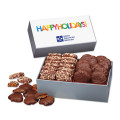 Toffee & Pecan Clusters in Gift Box w/ Happy Holidays Sleeve