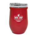 8 Oz. Glass And Stainless Steel Wine Tumbler