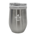 8 Oz. Glass And Stainless Steel Wine Tumbler
