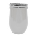 8 Oz. Glass And Stainless Steel Wine Tumbler