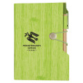 Woodgrain Look Notebook With Sticky Notes And Flags