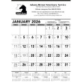 Triumph® Calendars Black & White Contractor Memo Calendar