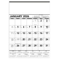 Triumph® Calendars Black & White Contractor Memo Calendar