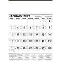 Triumph® Calendars Black & White Contractor Memo Calendar