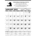 Triumph® Calendars Black & White Contractor Memo Calendar