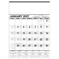 Triumph® Calendars Black & White Contractor Memo Calendar