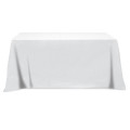 Flat Poly/Cotton 4-sided Table Cover - fits 6' standard table