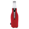 Koozie® Zip-Up Bottle Cooler with Opener