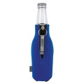 Koozie® Zip-Up Bottle Cooler with Opener