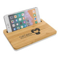 Bamboo Wireless Charging Pad with Phone Stand