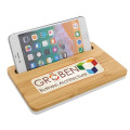 Bamboo Wireless Charging Pad with Phone Stand