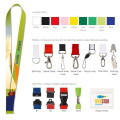 3/8" Polyester 4 Color Lanyard