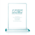 Clipped Jade Crystal Award