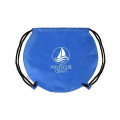 Recycled Polyester Globe Earth Drawstring Bag.