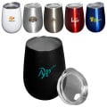 10oz Stemless Insulated Wine Tumbler With Lid