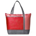 Hexagon Pattern Non-Woven Cooler Tote Bag