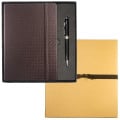 Leeman Tuscany™ Textured Journal And Executive Stylus Pen...