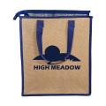 Jute Lunch Cooler Tote Bag