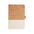 Cork And Heathered Fabric Hardcover Journal 5....