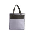Two-Tone Flat Top Insulated Non-Woven Shopping Tote Bag