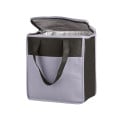 Two-Tone Flat Top Insulated Non-Woven Shopping Tote Bag
